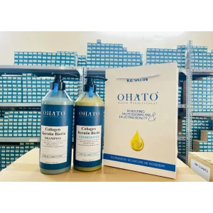 Cặp Dầu Gội Xả Biotin Collagen Ohato 800ml